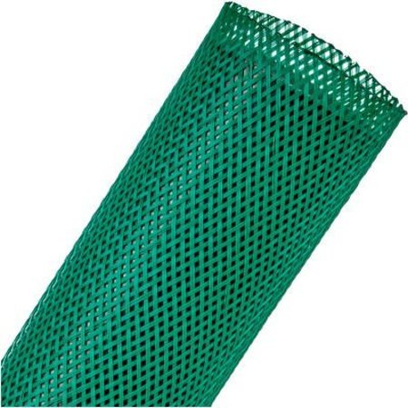 TECHFLEX Techflex 2in Flexo PET General Purpose Sleeving Dia., 200', Green PTN2.00GN-200